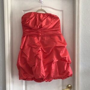 DAVID’S BRIDAL DRESS, RED, SIZE 16